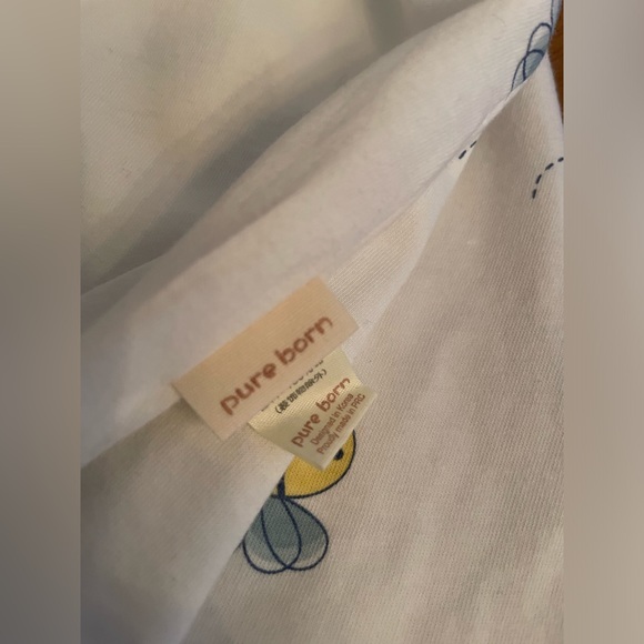 🐝 Cute white BEE dress by Pure Born in size 12 MONTHS! 100% Cotton and so cute - Picture 7 of 7